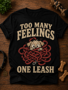 Too many feelings, one leash - Exclusive t-shirt